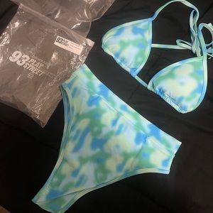 NEW 93 Play Street bikini size L in ‘green ombré’ (Danny top, Chloe bottom)